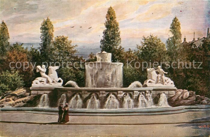Verlag WIRO Wiedemann Nr. 2160 F München Wittelsbacher Brunnen