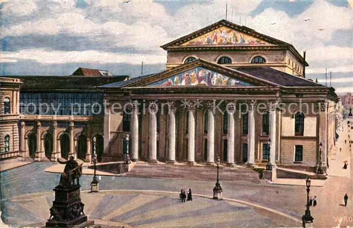 Verlag WIRO Wiedemann Nr. 2164 H München Nationaltheater