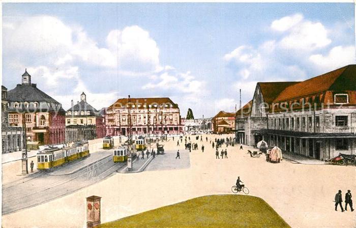 Strassenbahn Karlsruhe Bahnhofsplatz Bahnpoststempel