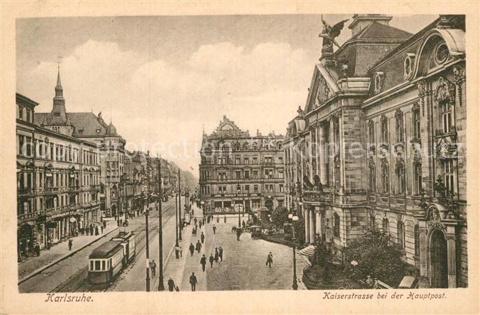 Strassenbahn Karlsruhe Kaiserstrasse Hauptpost