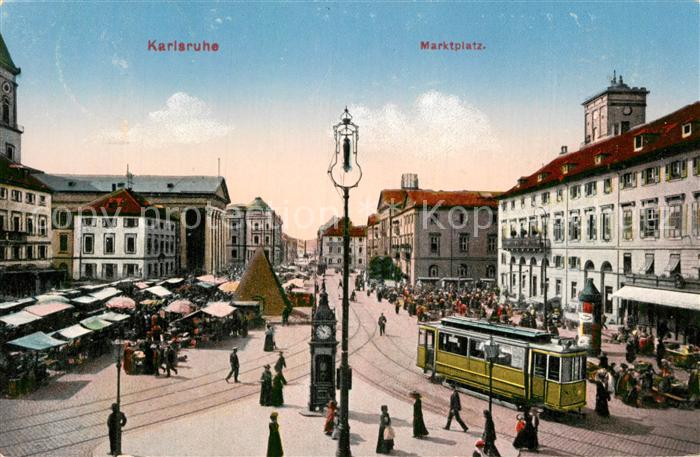Strassenbahn Karlsruhe Marktplatz