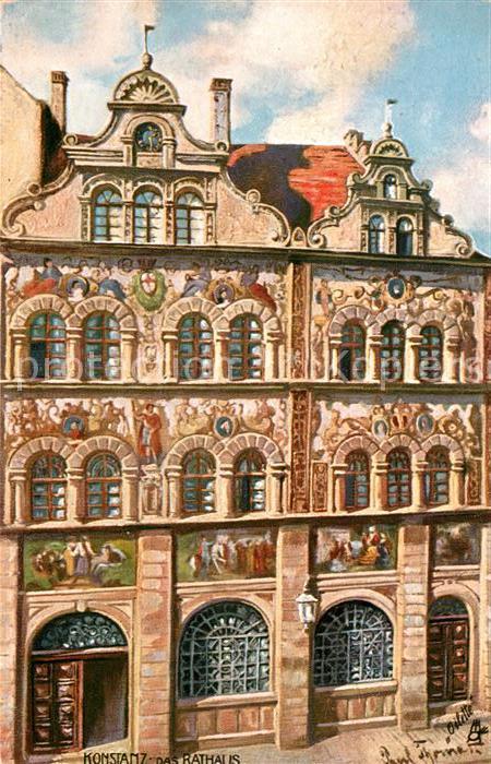 Verlag Tucks Oilette Nr. 684 B Konstanz Rathaus Paul Thomas