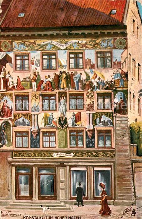 Verlag Tucks Oilette Nr. 684 B Konstanz Zum Hohen Hafen Paul Tho