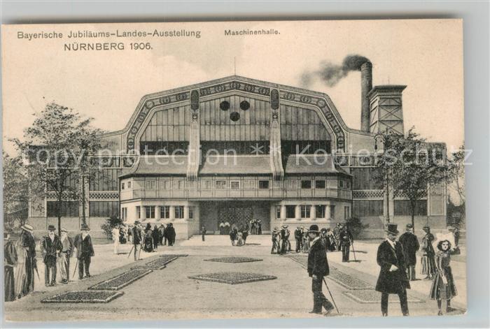 Ausstellung Bayr Landes Nuernberg 1906 Maschinenhalle