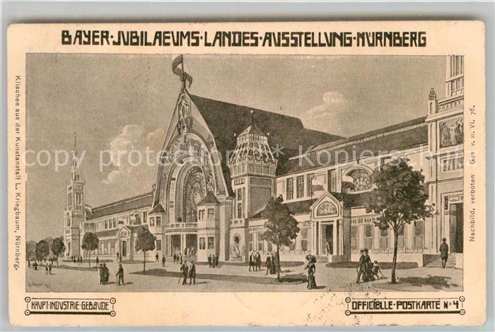 Ausstellung Bayr Landes Nuernberg 1906 Hauptindustriegebäude
