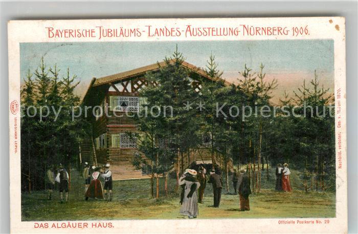 Ausstellung Bayr Landes Nuernberg 1906 Allgäuer Haus