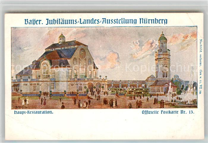Ausstellung Bayr Landes Nuernberg 1906 Hauptrestaurant