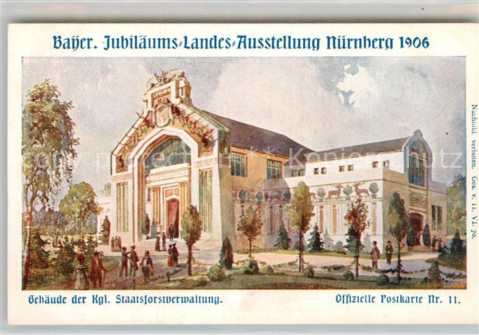 Ausstellung Bayr Landes Nuernberg 1906 Staatsforstverwaltungsgebäude