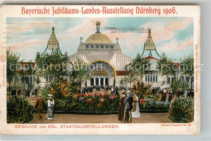 Ausstellung Bayr Landes Nuernberg 1906 Gebäude Königliche Staatsausstellungen