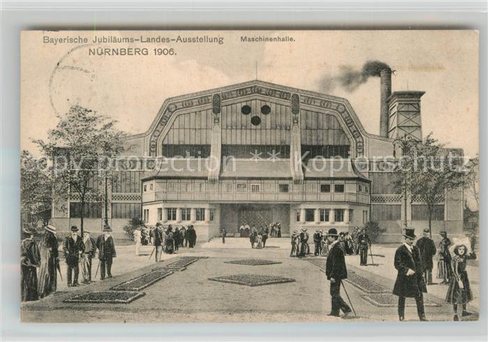 Ausstellung Bayr Landes Nuernberg 1906 Maschinenhalle