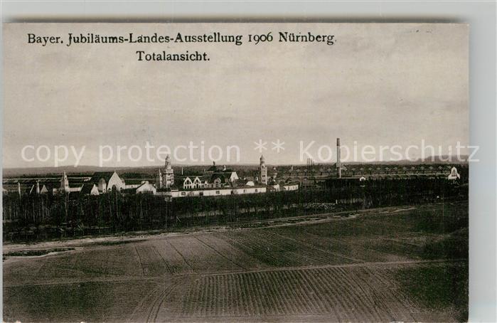 Ausstellung Bayr Landes Nuernberg 1906 Totalansicht