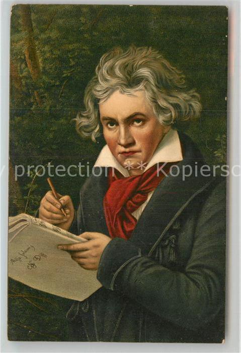 Beethoven Künstlerkarte Joseph Karl Stieler