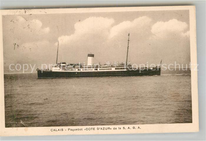 Dampfer Oceanliner Paquebot Cote d_Azur Calais