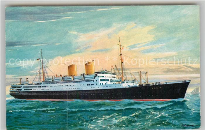 Dampfer Oceanliner MS Berlin Norddeutscher Lloyd Bremen