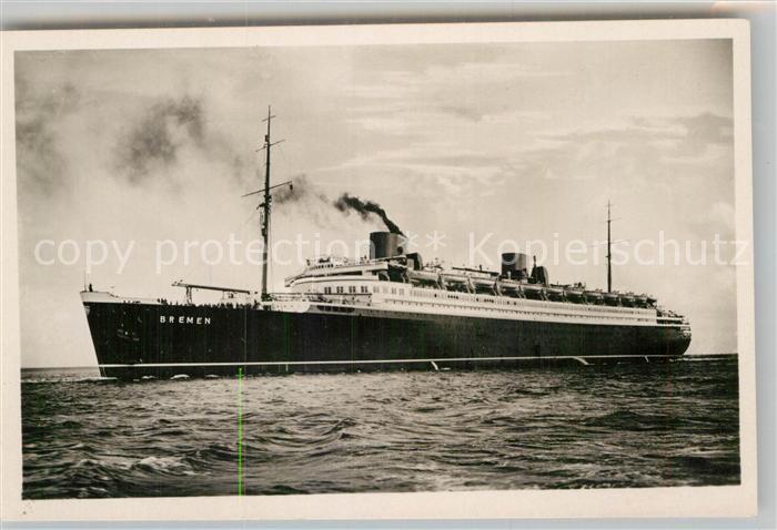 Dampfer Oceanliner Turbinen-Schnelldampfer Bremen