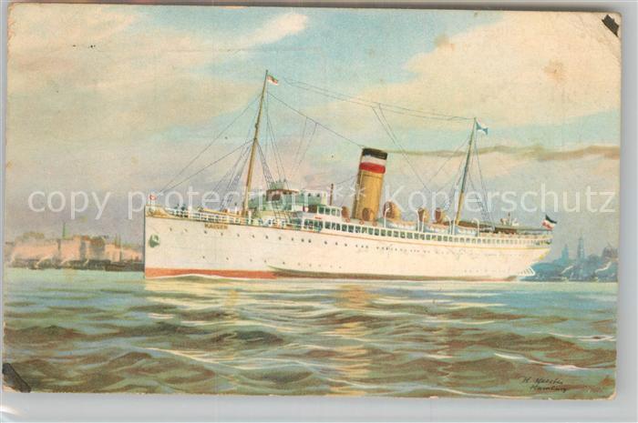Dampfer Oceanliner Turbinen-Schnelldampfer Kaiser Hapag Se