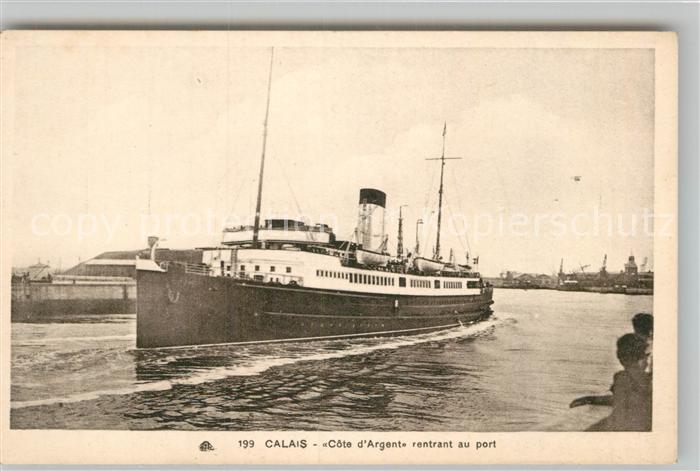 Dampfer Oceanliner Cote d_Argent Calais