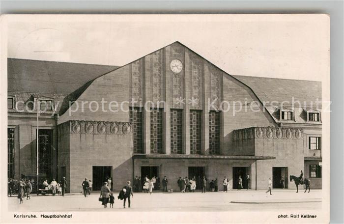 Foto Kellner Rolf Nr. 725 Karlsruhe Hauptbahnhof