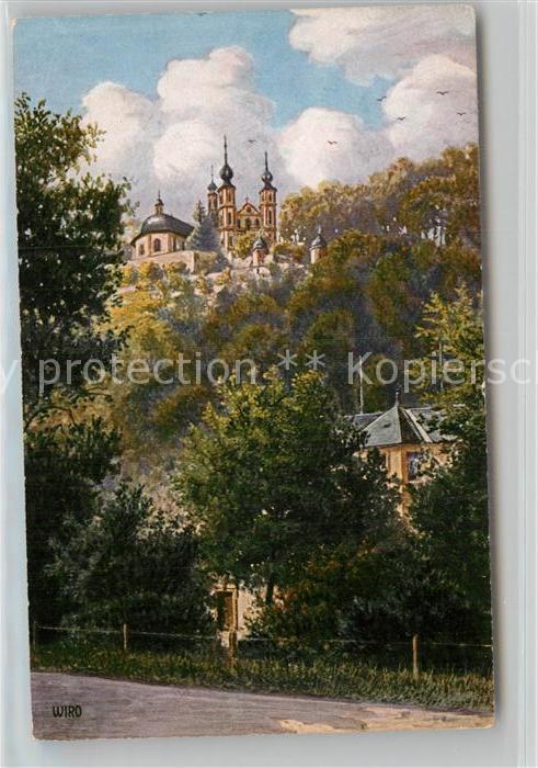 Verlag WIRO Wiedemann Nr. 2935 A Würzburg Käppele mit Anlagen