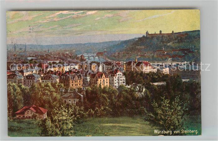 Verlag WIRO Wiedemann Nr. 1709 Würzburg vom Steinberg