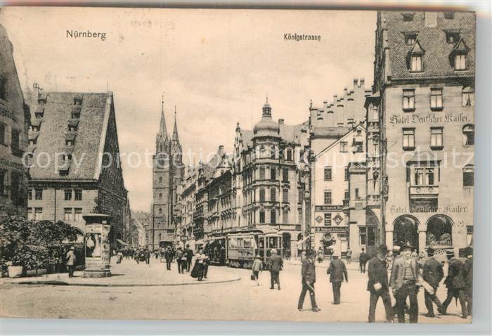 Strassenbahn Nürnberg Königstrasse Hotel Deutscher K