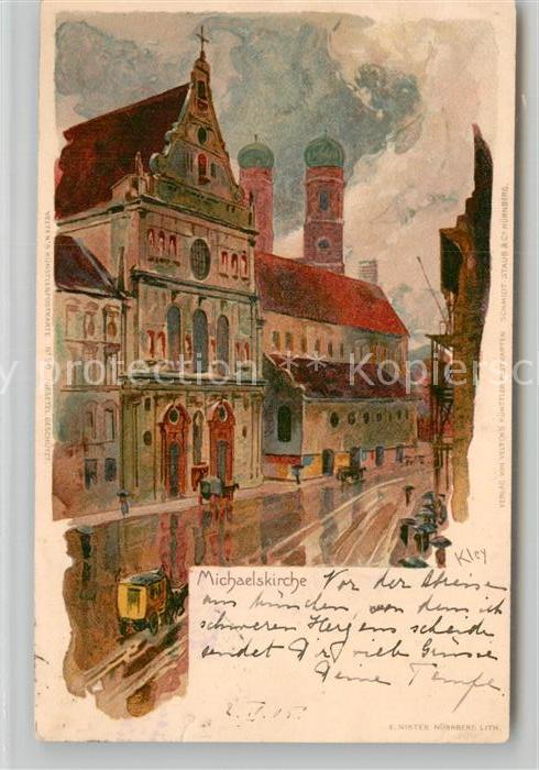 Kley Michaelskirche Litho