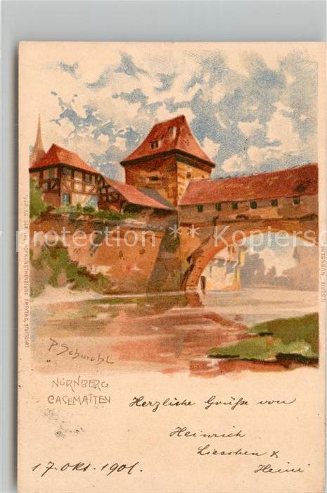 Schmohl P. Nürnberg Casematten Litho