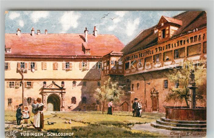 Verlag Tucks Oilette Nr. 615 B Tübingen Schloss Hohentübingen Sc