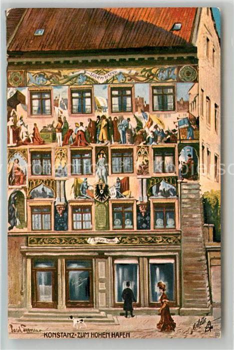 Verlag Tucks Oilette Nr. 684 B Konstanz Zum Hohen Hafen Paul Tho