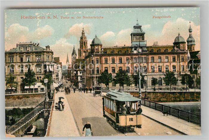 Strassenbahn Heilbronn am Neckar Postgebäude