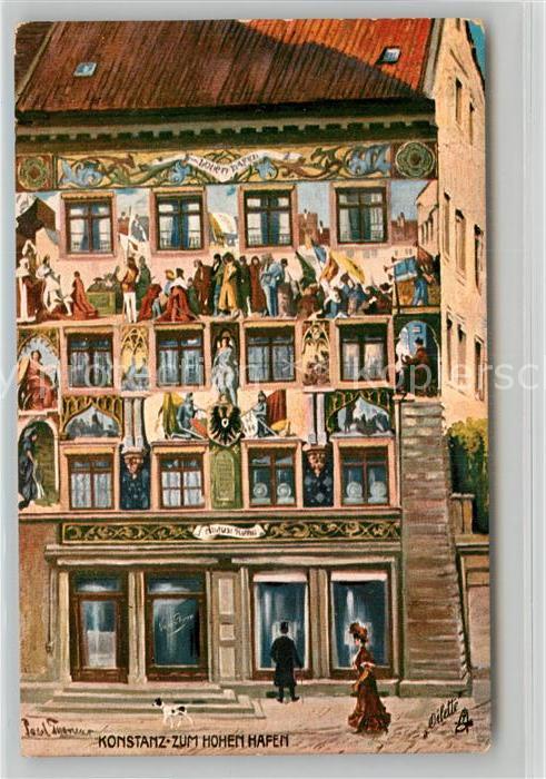 Verlag Tucks Oilette Nr. 684 B Konstanz Zum Hohen Hafen