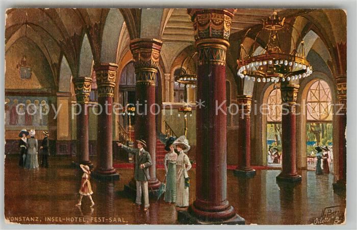 Verlag Tucks Oilette Nr. 783 Konstanz Insel-Hotel Festsaal N. Be