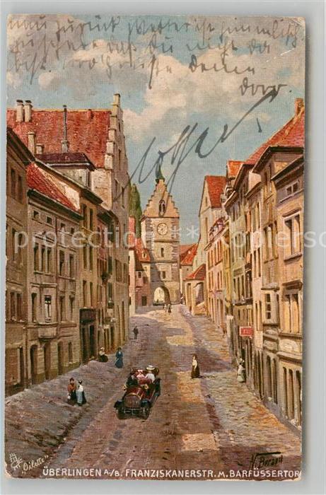 Verlag Tucks Oilette Nr. 775 Überlingen Franziskanerstrasse Barf