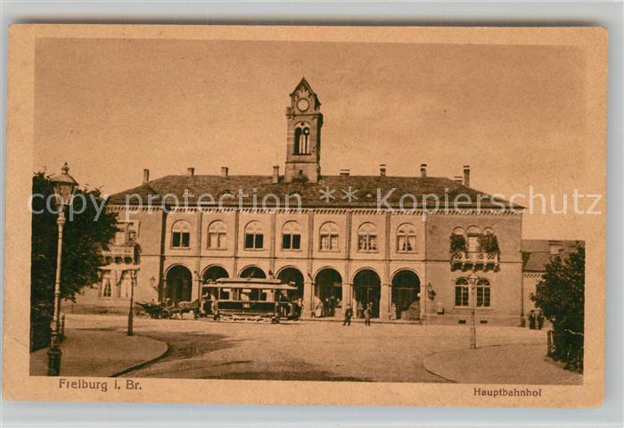 Strassenbahn Freiburg im Breisgau Hauptbahnhof Bahnp