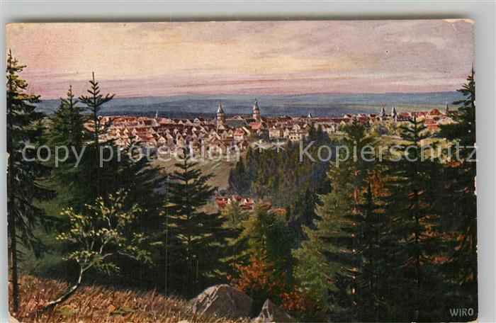 Verlag Wiedemann WIRO Nr. 2451 B Freudenstadt von der Charlottenh