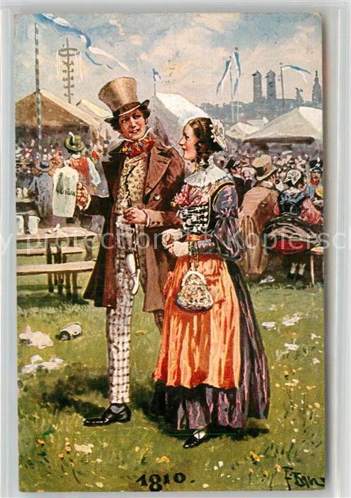 Oktoberfest München 1810 Künstlerkarte