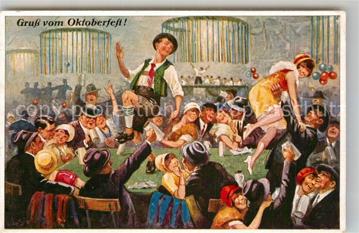 Oktoberfest München Festzelt Tanz