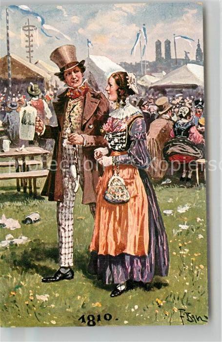 Oktoberfest München 1810 Künstlerkarte