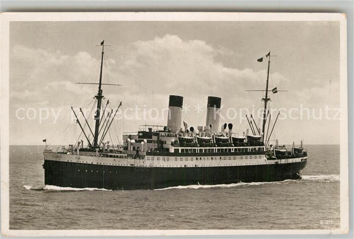Dampfer Oceanliner M.S. Monte Sarmiento