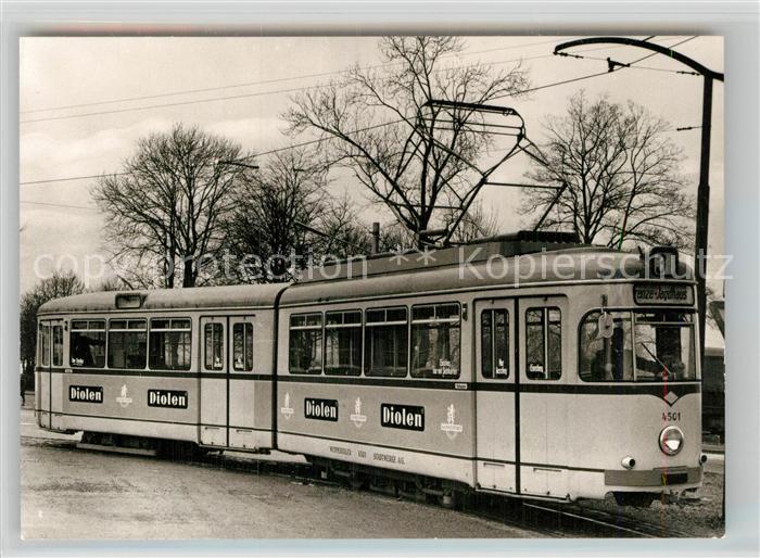 Strassenbahn Wuppeprtal Gelenktriebwagen Nr. 4501