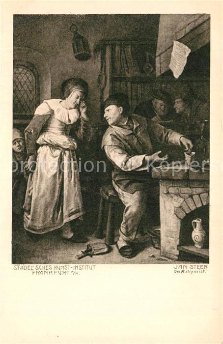 Kuenstlerkarte Jan Steen Der Alchymist