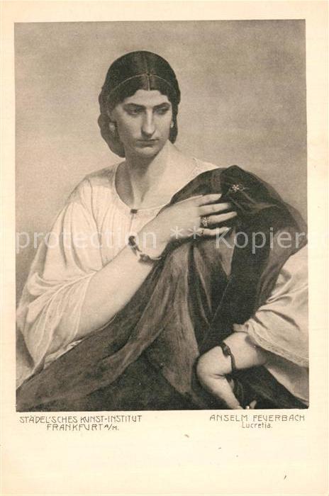 Kuenstlerkarte Anselm Feuerbach Lucretia