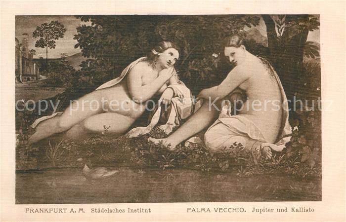 Kuenstlerkarte Palma Vecchio Jupiter und Kallisto
