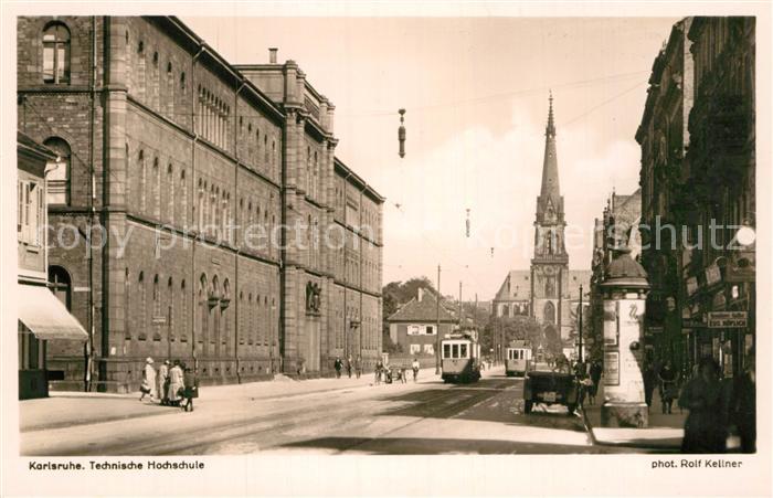 Foto Kellner Rolf Nr. 1870 Karlsruhe Kaiserstrasse Technische