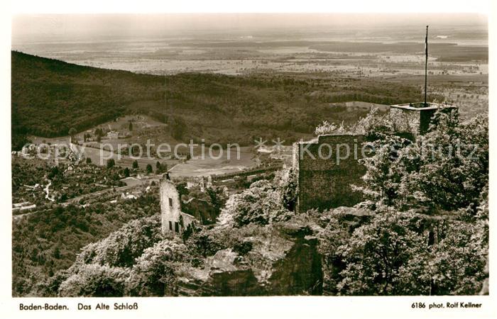 Foto Kellner Rolf Nr. 6186 Baden-Baden Altes Schloss