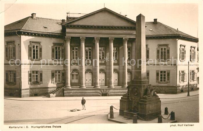 Foto Kellner Rolf Nr. 210 Karlsruhe Markgräfliches Palais