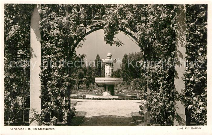 Foto Kellner Rolf Nr. 870 Karlsruhe Stadtgarten