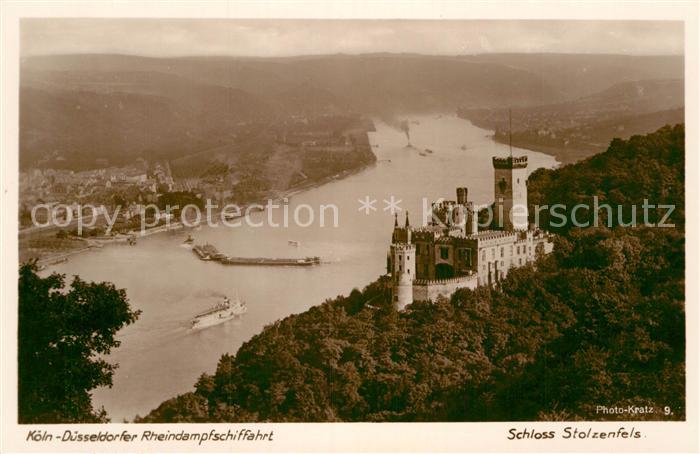 Foto Kratz Nr. 9 Schloss Stolzenfels Köln-Düsseldorfer