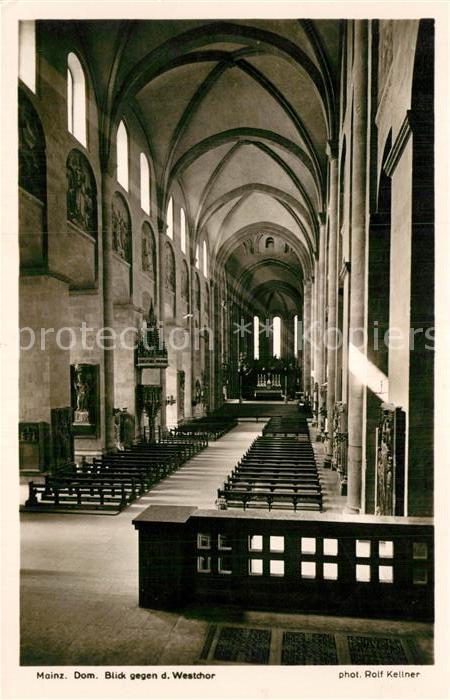 Foto Kellner Rolf Nr. 3808 Mainz Dom Westchor