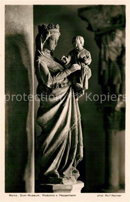 Foto Kellner Rolf Nr. 4282 Mainz Dom-Museum Madonna von Heppe